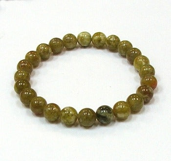 Serpentine 8MM Round Beaded Bracelets