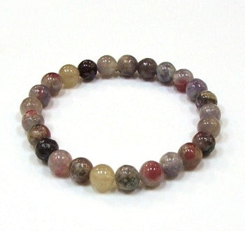 Rubellite Tourmaline 8MM Round Beaded Bracelets