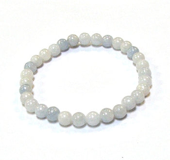 Celestite 6mm Round Beaded Bracelet