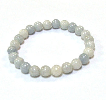 Celestite 8MM Round Beaded Bracelet