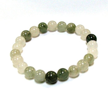 Quartz Jade 8MM Beaded Bracelet