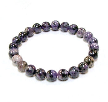 Charoite 8MM Beaded Bracelet