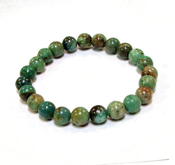 Turquoise American 8MM Round Beaded Bracelets