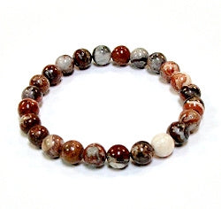 Russian Agate 8MM Beaded Bracelet