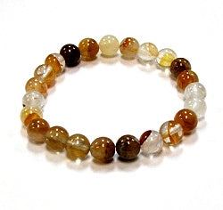 Golden Healer Quartz 8MM Round Beaded Bracelets