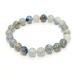 Blue Strawberry Quartz 8MM Beaded Bracelet