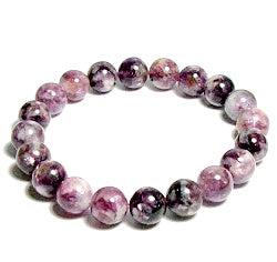 Purple Emerald 10mm Beaded Bracelet
