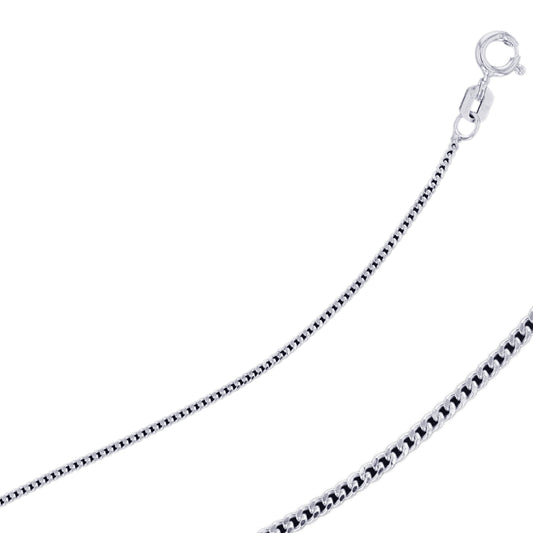 18" Cuban Link 1.7MM .925 Sterling Silver Chains