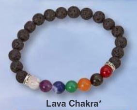 7 Chakra Lavastone 8MM Beaded Bracelet