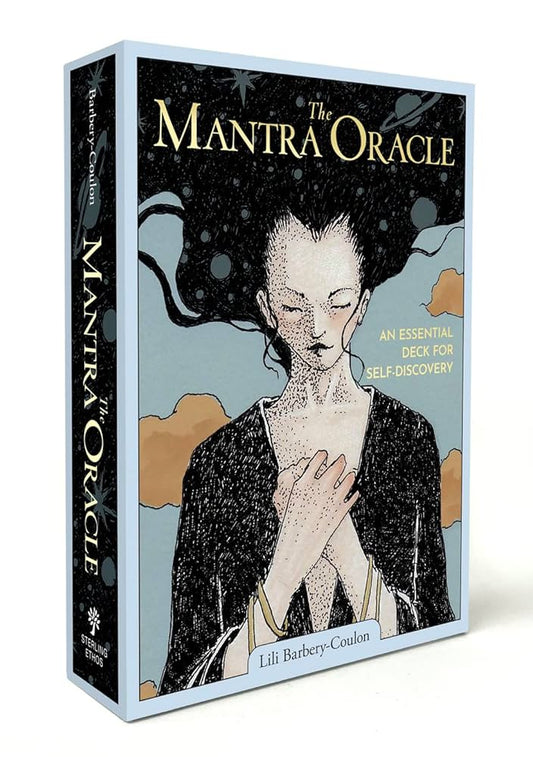 📋 Copy  
The Mantra Oracle by Lili Barbery‑Coulon – uplifting oracle deck featuring daily mantras and vibrant, mindful artwork.
