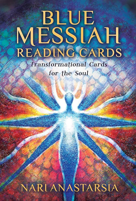 📋 Copy  
Blue Messiah Reading Cards by Nari Anastarsia – visionary oracle deck for awakening and spiritual guidance through divine cosmic art.

