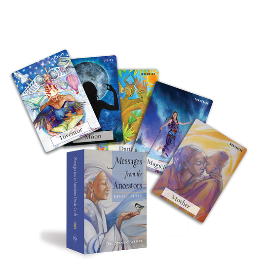 📋 Copy  
Messages from the Ancestors Oracle Cards by Steven D. Farmer – powerful oracle deck connecting users with ancestral wisdom through evocative art.
