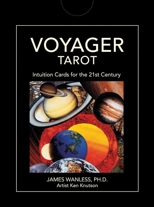 📋 Copy  
Voyager Tarot by James Wanless – futuristic tarot deck blending ancient wisdom with modern intuition through bold, collage-style imagery.
