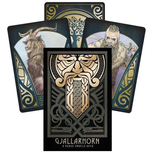 📋 Copy  
Gjallarhorn: A Norse Oracle Deck by Matt Hughes – powerful oracle deck drawing on Norse mythology with bold Viking-inspired illustrations.
