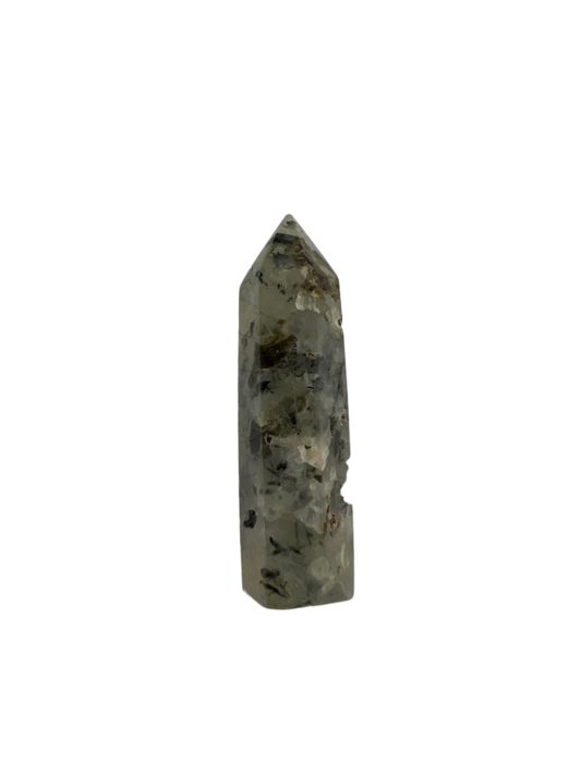 Natural Prehnite With Epidote Crystal