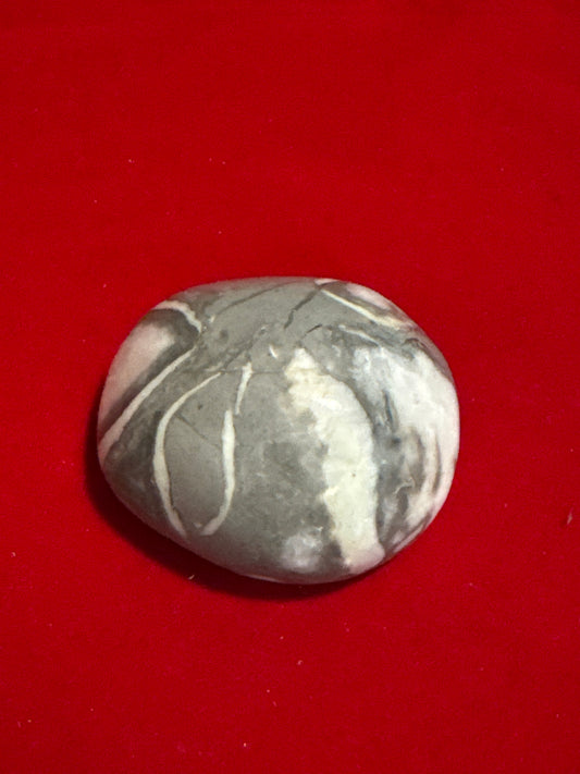 Shell Jasper / Zebra Jasper Massage Therapy Stone