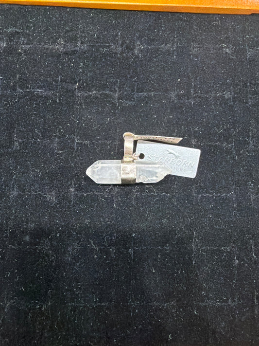 Quartz DT .925 Sterling Silver Pendant