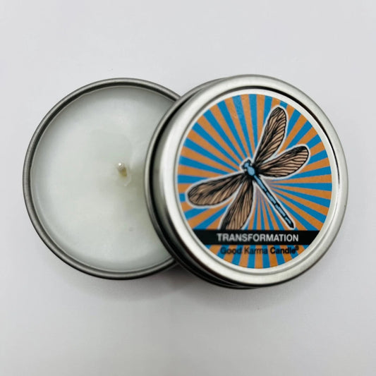 Transformation Dragonfly ( Golden Patchouli) Good Karma Candle 4oz