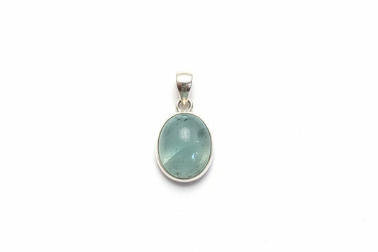 Aquamarine Sterling Silver Pendant