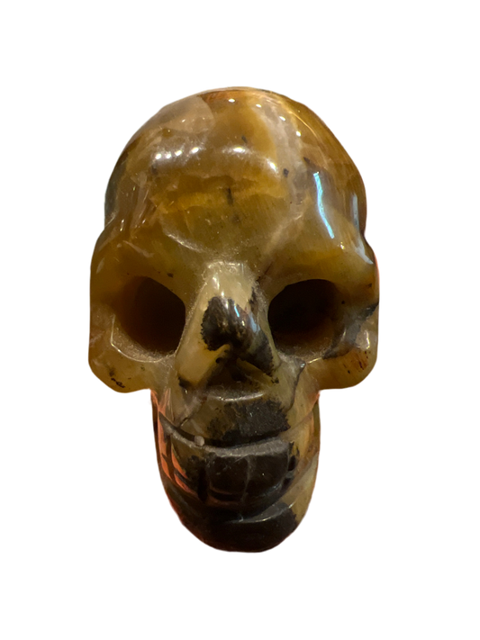 Tiger Eye Crystal Skull Shaped 50mm