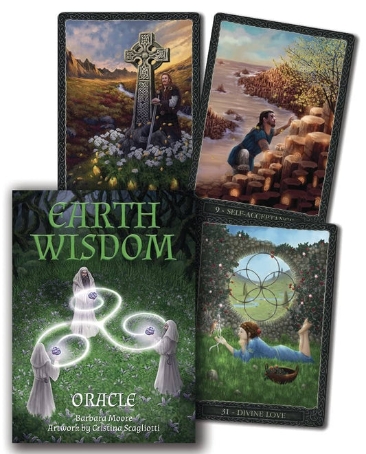 Earth Wisdom Oracle by Cristina Scagliotti & Barbara Moore – an oracle deck rooted in nature, healing, and intuitive earth magic.
