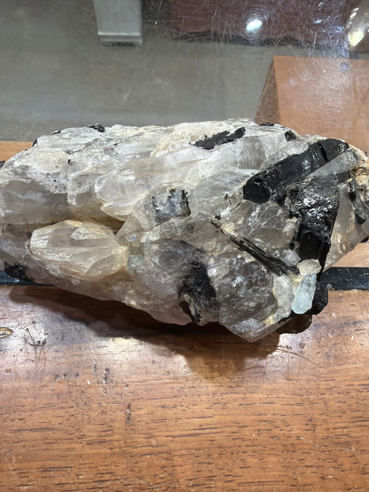 Black Tourmaline Quartz Aquamarine
