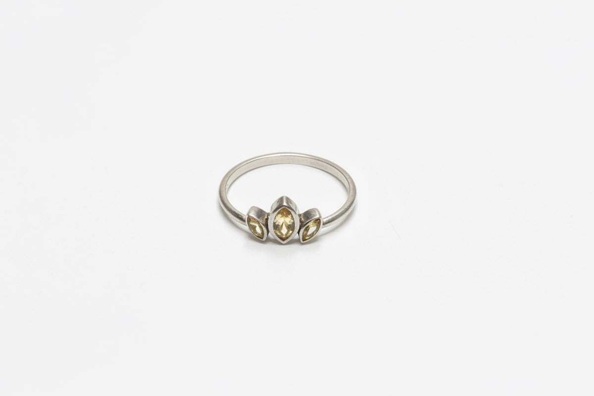 Citrine .925 Sterling Silver Ring Size 10