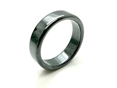6mm FLAT HEMATITE RING