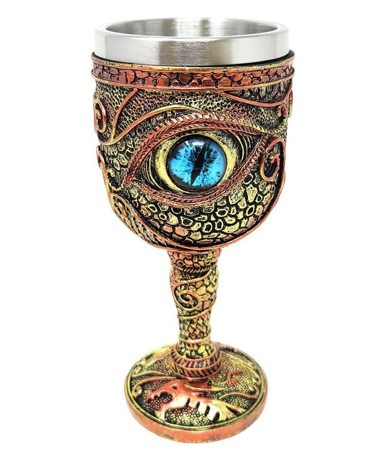 Dragon's Eye Goblet 7.5"H w/ Stainless Steel Cup - 2.25" Cup Dia, 2.75" H