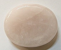 Rose Quartz Worry Stone Thick 1.5x1.2"