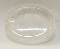 Clear Quartz Worry Stone Thick 1.5x1.2"