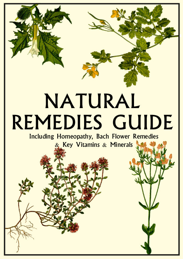 Natural Remedies Guide Chart 8 Pages