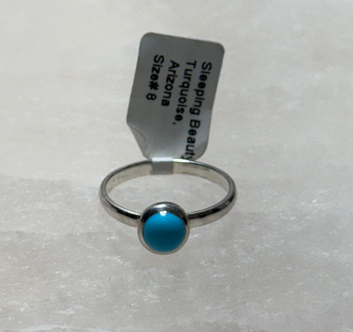 Turquoise Polished .925 Sterling Silver Ring