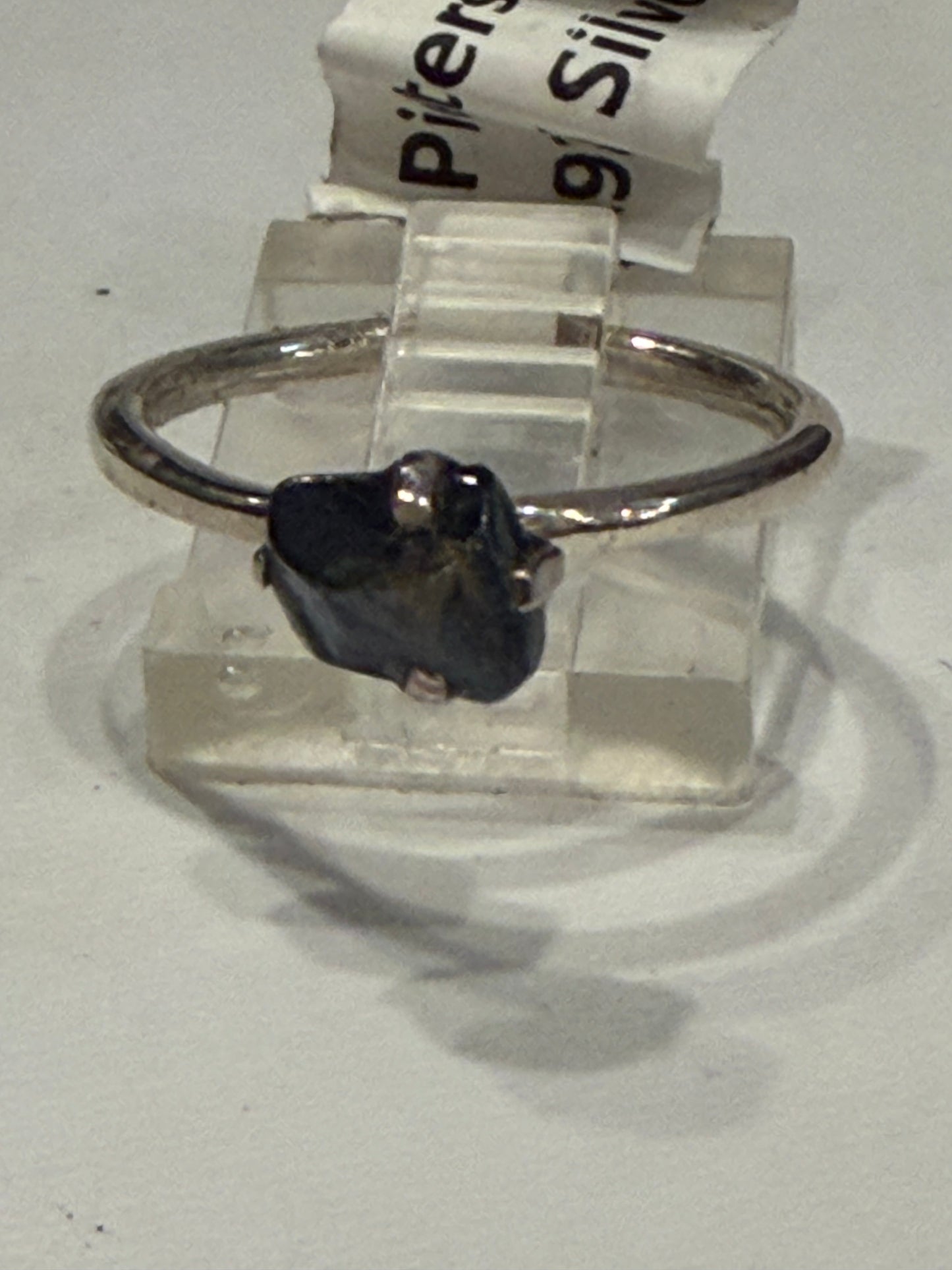 Pietersite Slab .925 Sterling Silver Ring Size 6