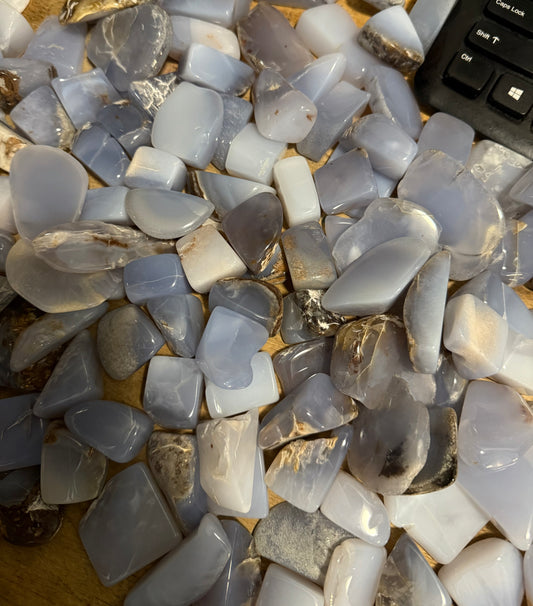 Chalcedony Blue Tumbled Malawi
