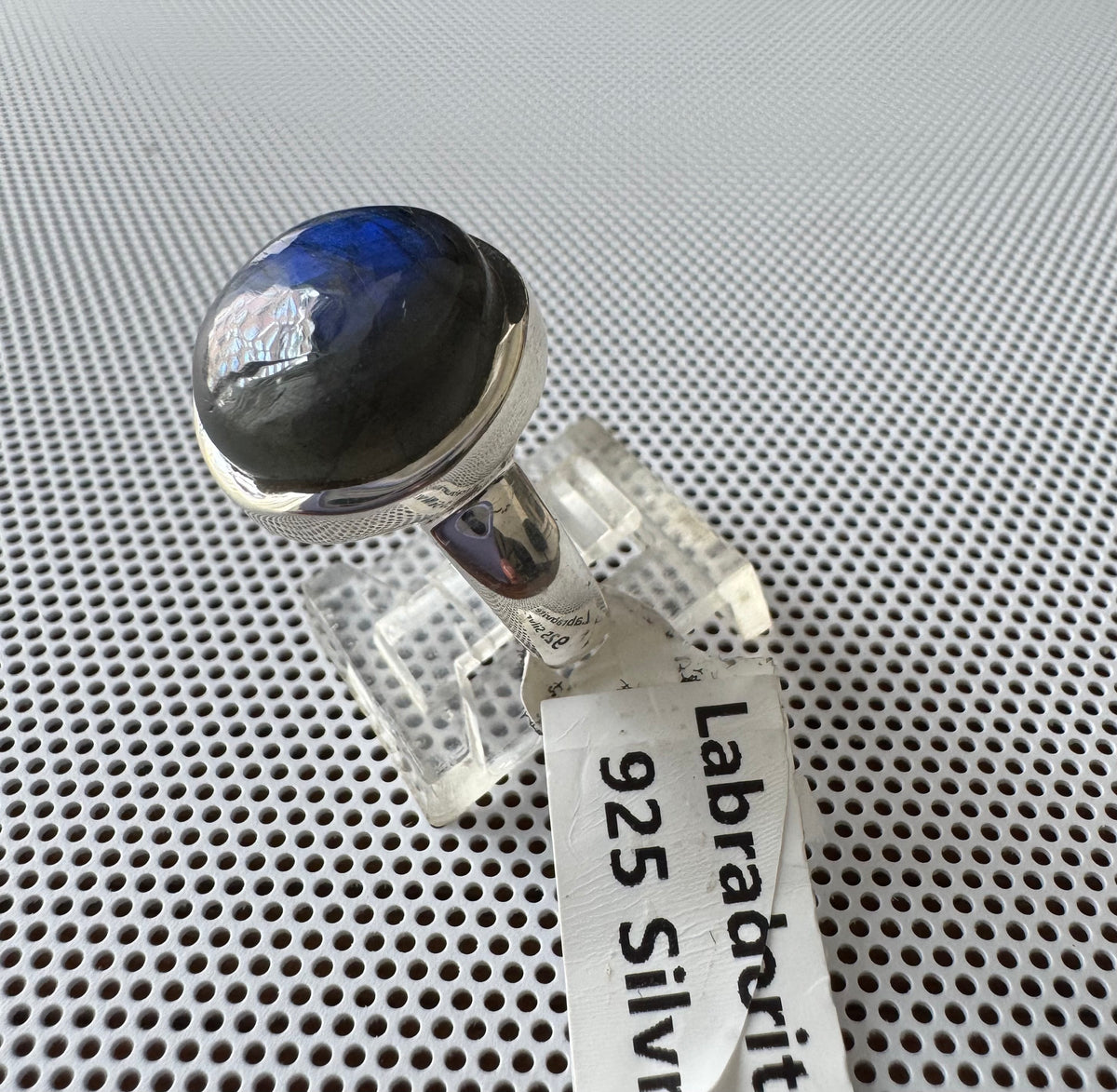 Labradorite .925 Silver Ring Size 8
