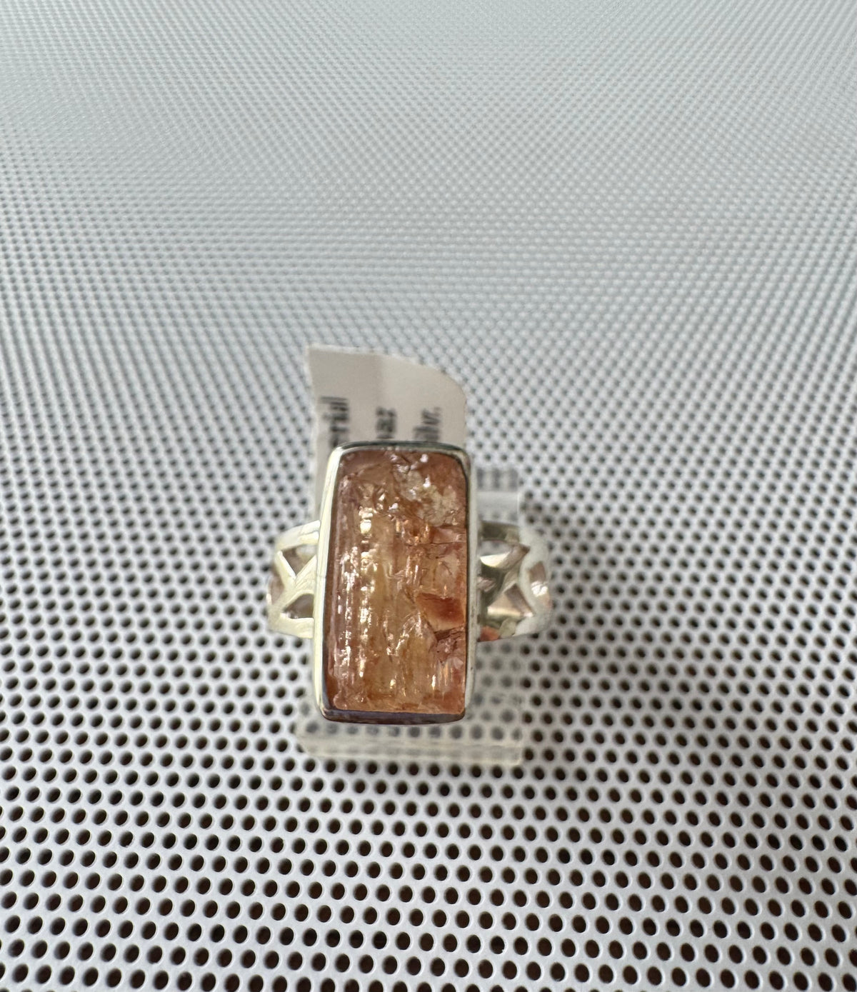 Imperial Topaz .925 Silver Ring Size 6