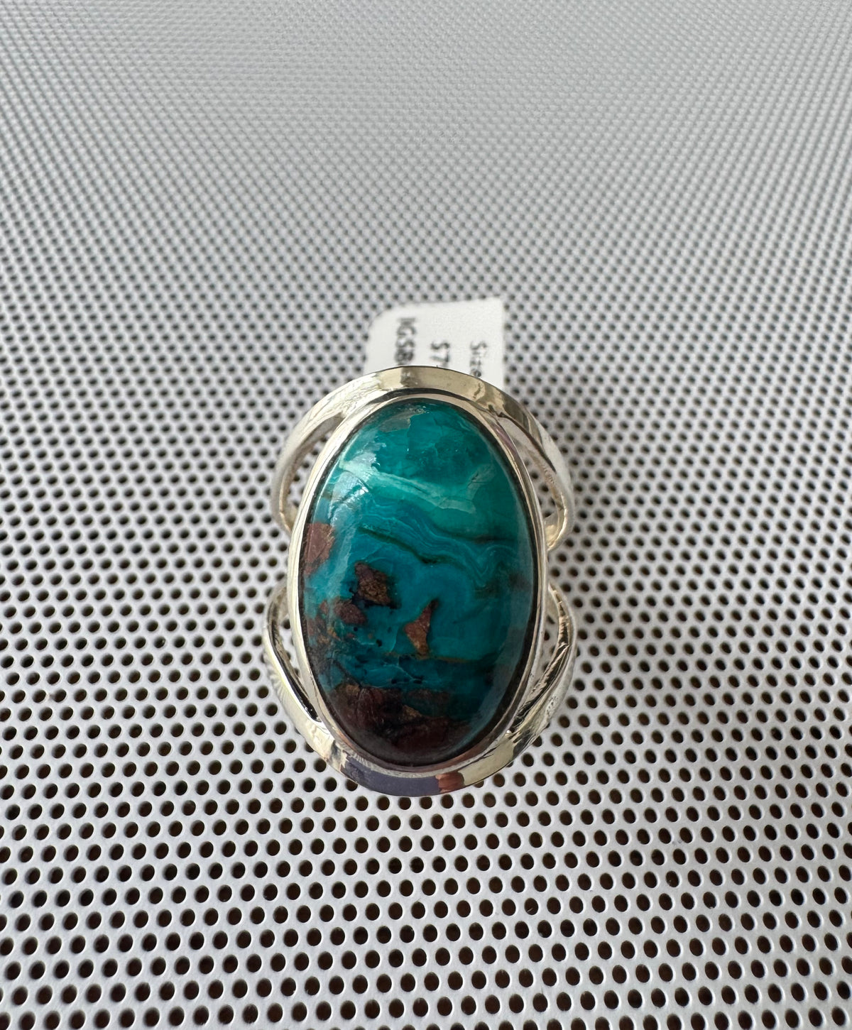 Chrysocolla .925 Silver Ring Size 7
