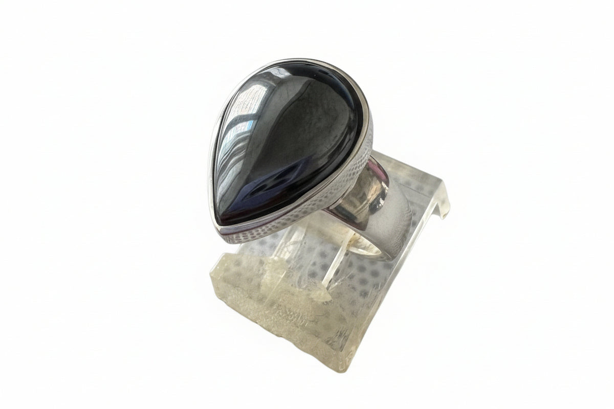 Hematite .925 Silver Ring Size 9