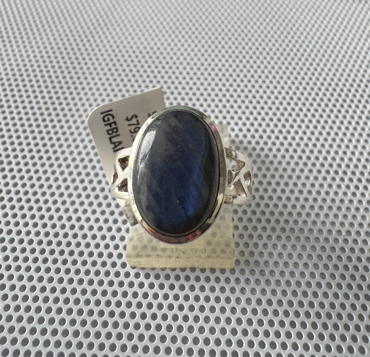 Labradorite .925 Silver Ring Size 7