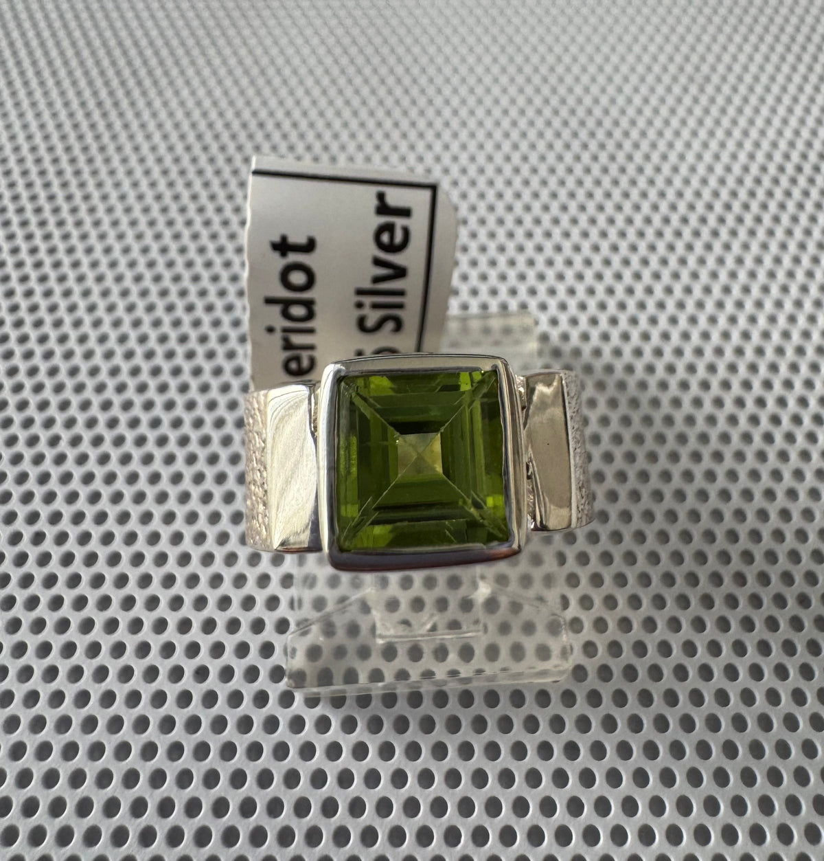 Peridot .925 Silver Ring Size 5