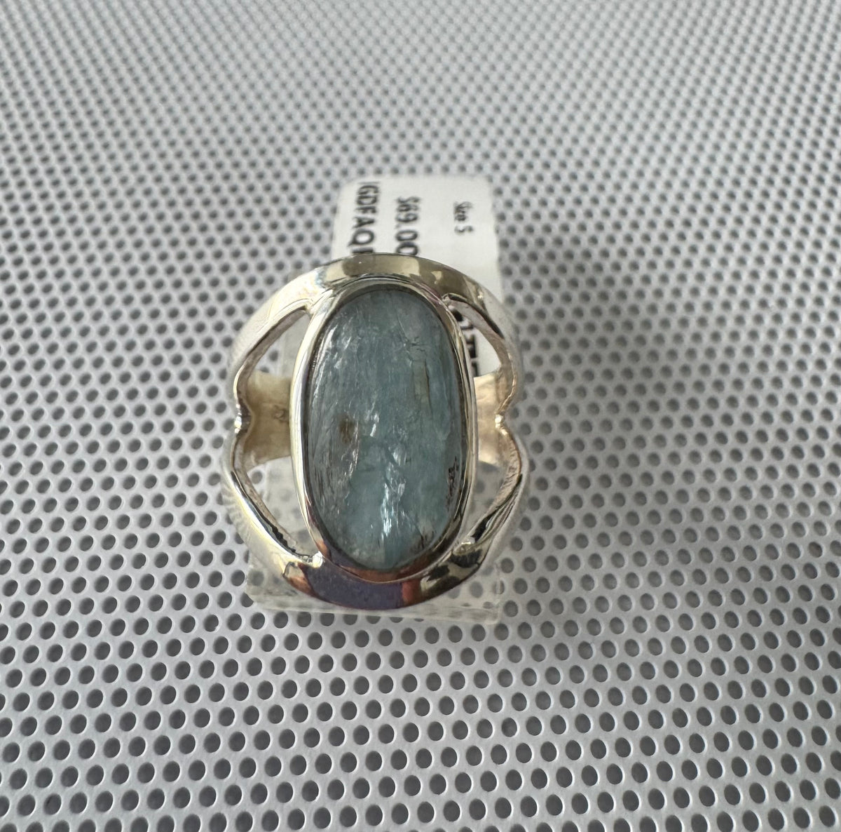 Aquamarine .925 Silver Ring Size 5