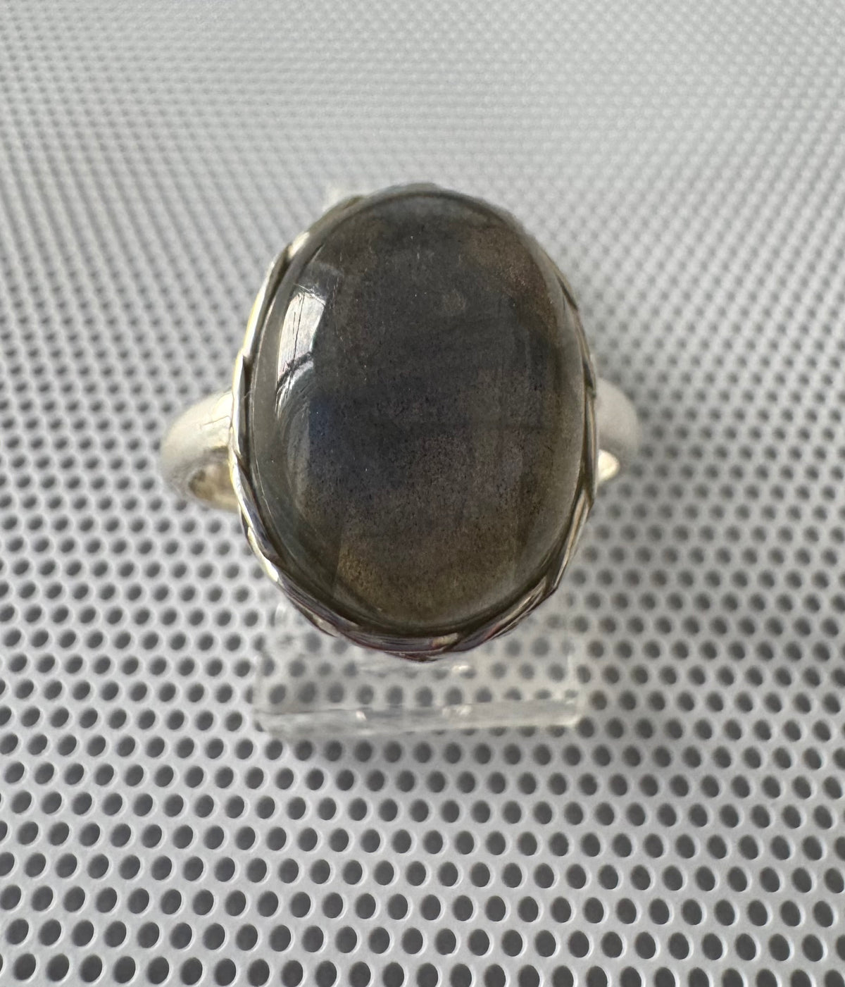 Labradorite .925 Silver Ring Size 9