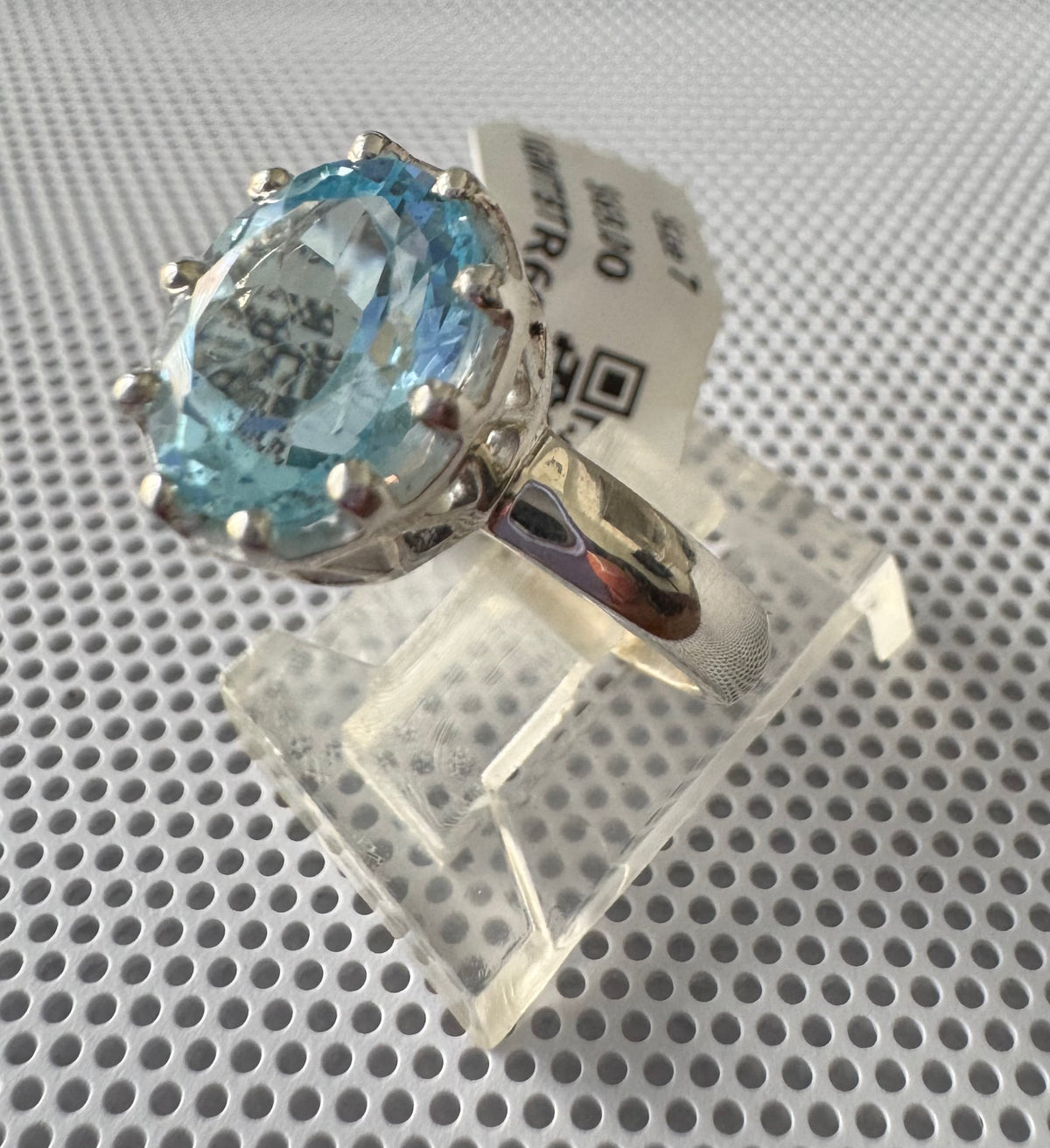 Blue Topaz .925 Silver Ring Size 7