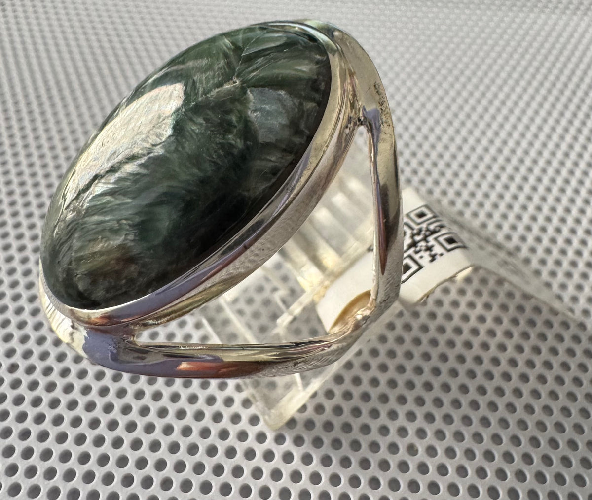 Seraphinite .925 Silver Ring Size 9