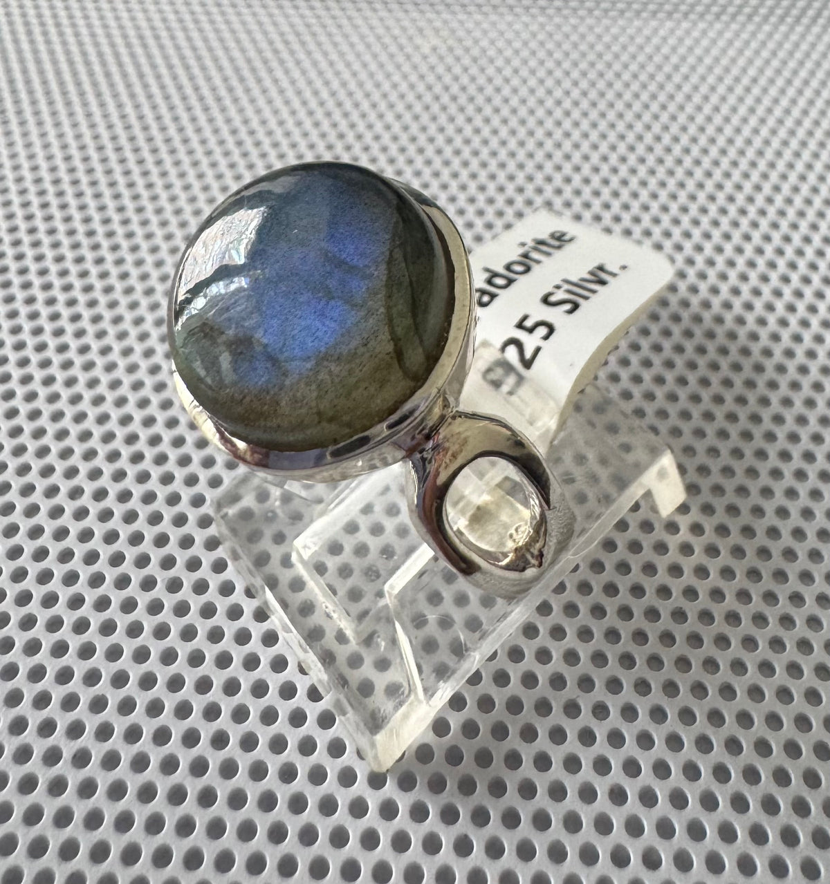 Labradorite .925 Silver Ring Size 8