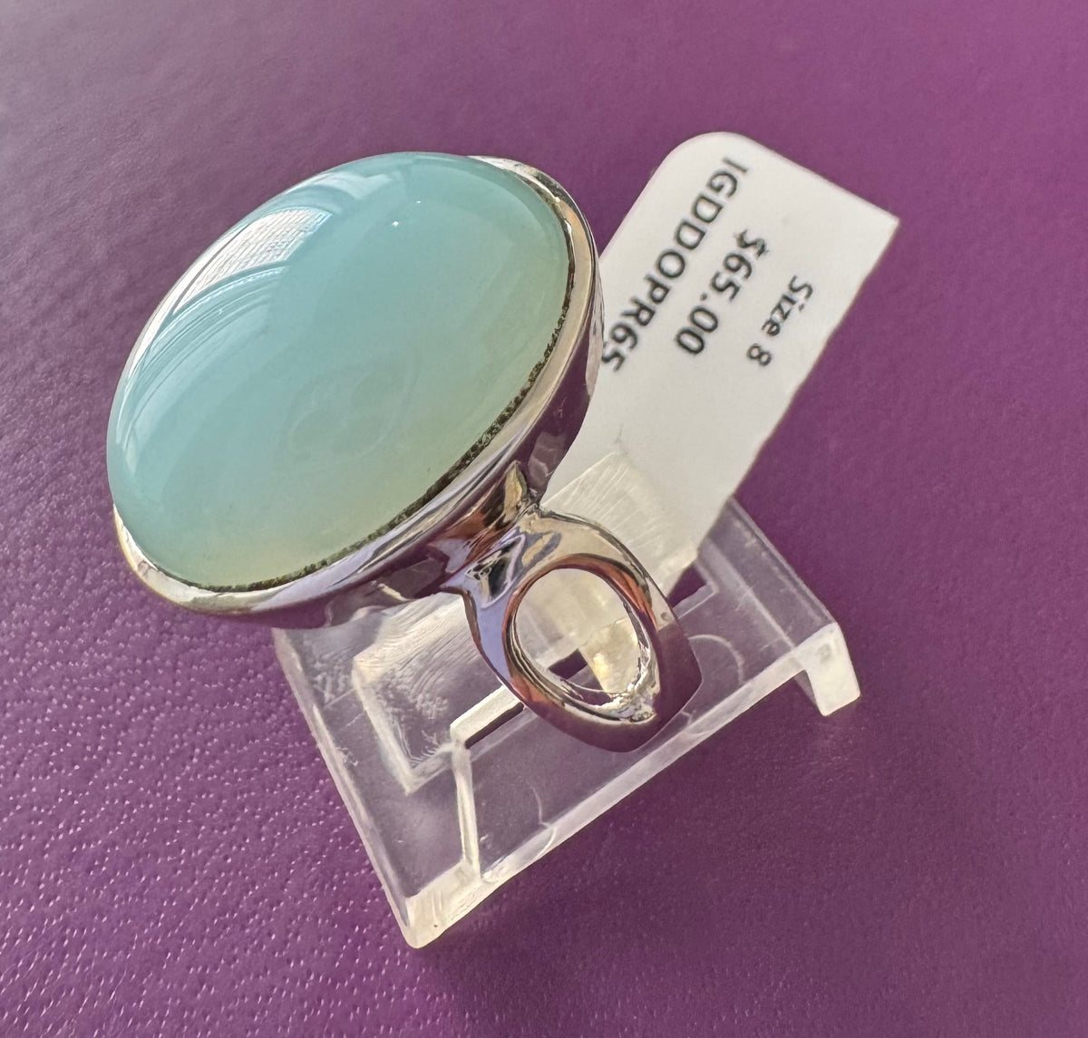 Opalite .925 Silver Ring Size 8