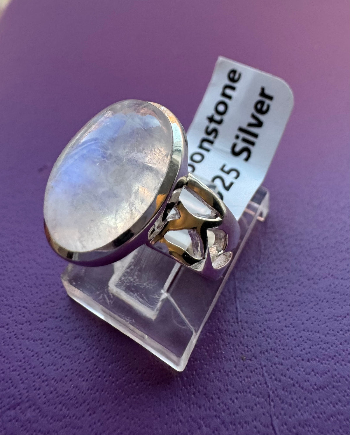 Moonstone .925 Silver Ring Size 5