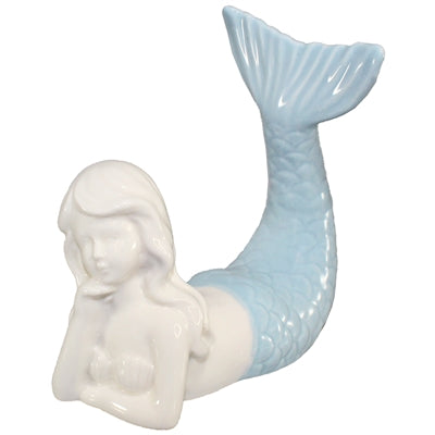 Mermaid In The Sun Valinda Beaching In Blue Ceramic Figurine