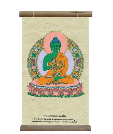 Amoghasiddhi Buddha Lokta Paper Wall Hanging